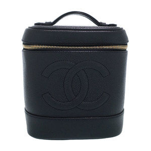 Chanel Cocomark Vanity Bag Case Black
